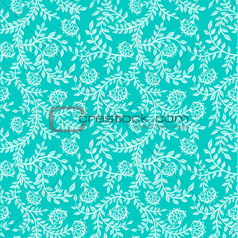 Seamless classic floral background.