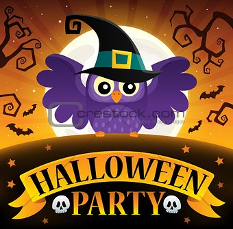 Halloween party sign composition image 3