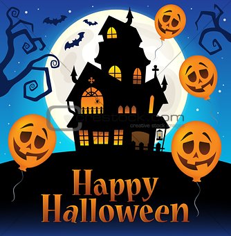 Happy Halloween sign thematic image 7