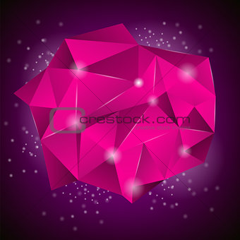 Pink Polygonal Stone