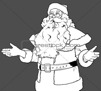 Santa Claus Gesturing Welcome