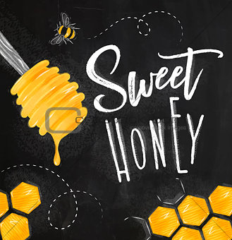 Poster sweet honey chalk