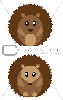 Vector Cute Hedgehogs