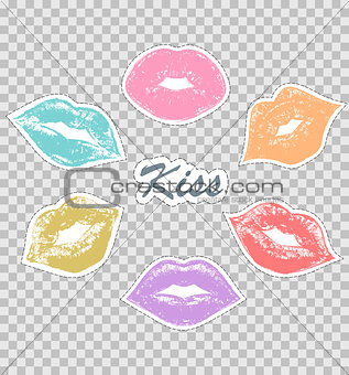 prints of female lips