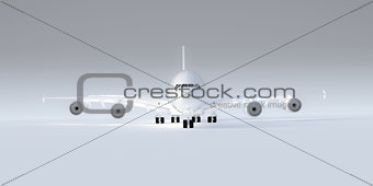 airplane isolated on white 