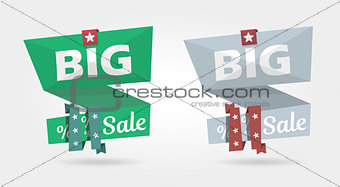 Big Sale banner, special offer advertising banner template.