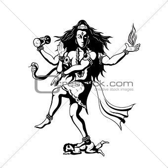 dancing God Shiva