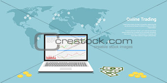 online trading banner