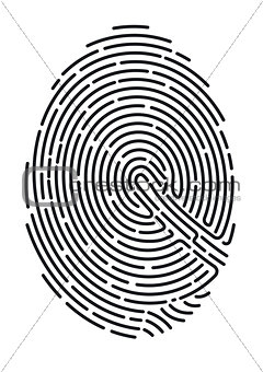 fingerprint. Secure identification