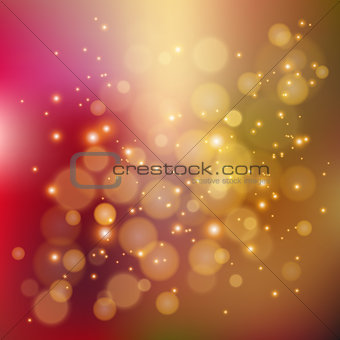 Colorful background with defocused lights 