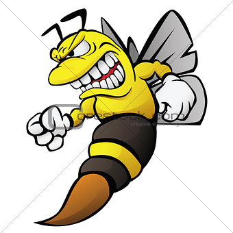 Bee Cartoon Illustration