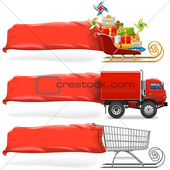 Vector Transport with Banner Set 2