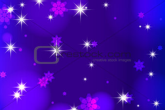 Dark blue background with highlights and stars. vector