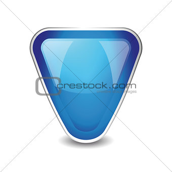 Abstract shield object vector blue