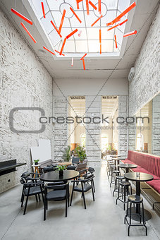 Cafe in loft style