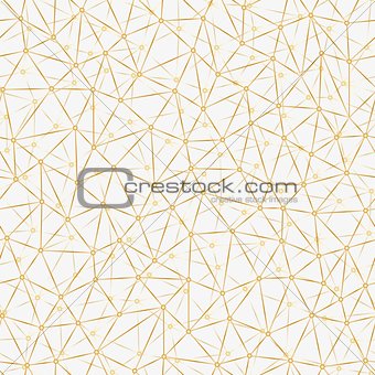 Messy connected dots seamless background.