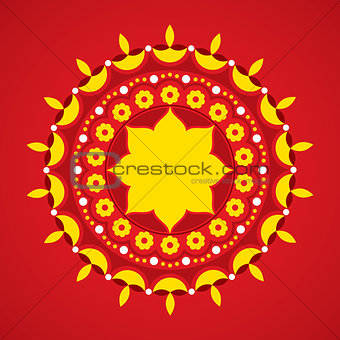 Illustration of Diwali utsav greeting or poster card