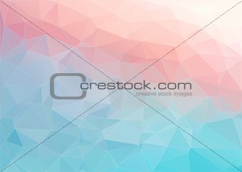 Colorful flat background with triangles shape