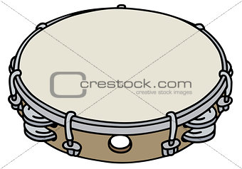 Small wooden tambourine