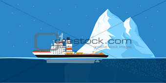 iceberg and ship