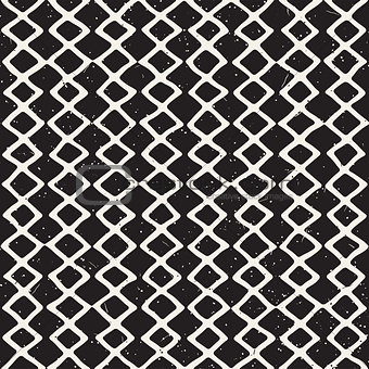 Seamless pattern hand drawn brush strokes. Ink doodle grunge illustration. Geometric monochrome vector pattern.
