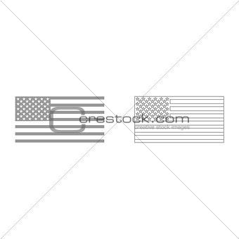 American flag it is icon .