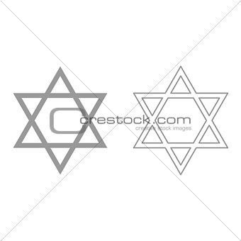 Jewish star of David it is icon .