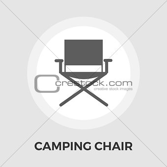 Camping chair Vector Flat Icon