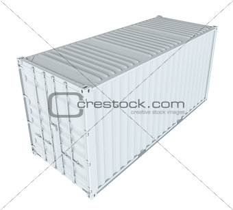 White cargo container