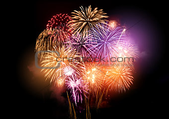 Birght and Colourful Fireworks