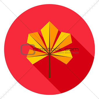 Chestnut Leaf Circle Icon