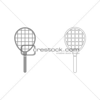 Tennis racquet it is icon .