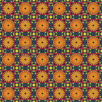 Geometric seamless colorful pattern