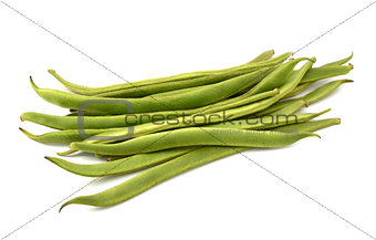 Fresh green runner beans