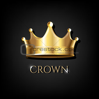 Crown With Black Background
