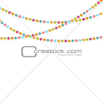 Party Background with Confetti Vector Illustration