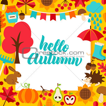 Hello Autumn Paper Concept