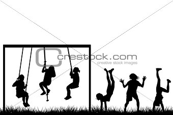 Children playing outside