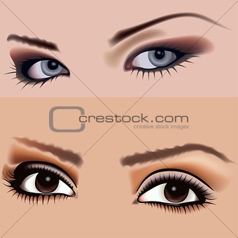 Lady Eyes with Makeup