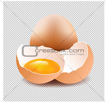 Eggs With Isolated Background