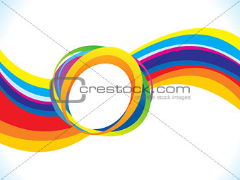 abstract artistic creative rainbow wave