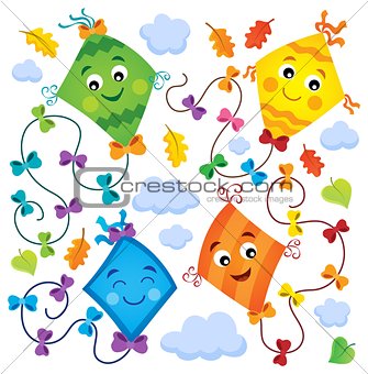 Happy flying kites thematic set 1