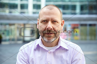 Portrait of casual man with beard
