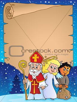 Saint Nicholas Day thematic parchment 1