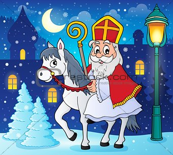 Sinterklaas on horse theme image 3