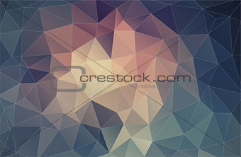 flat pastel color background with triangles shapes
