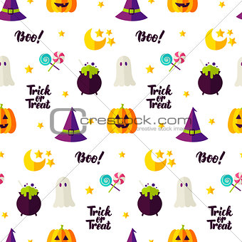 Halloween Treat Seamless Pattern