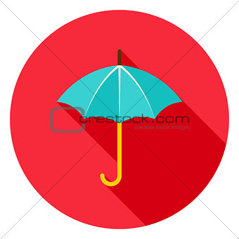 Umbrella Circle Icon