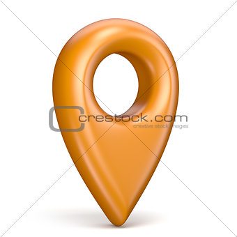 Orange map pointer 3D