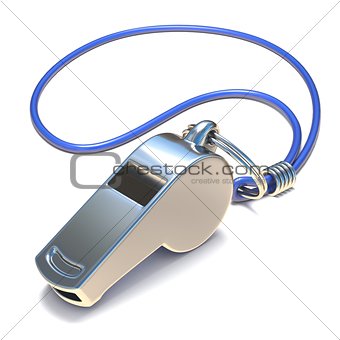 Metal whistle 3D